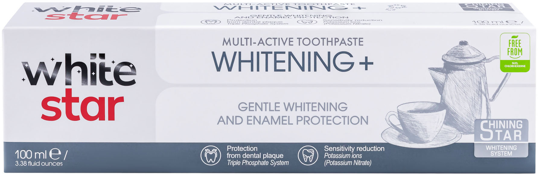 Зубна паста White Star Whitening+ Multi-Active Toothpaste 100 мл фото 1