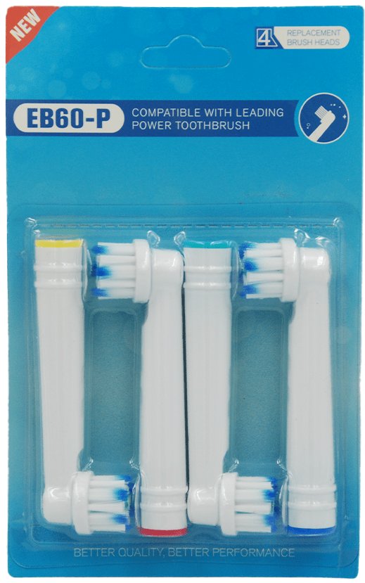 Насадки для электрической зубной щетки EB60-P, 4штуки фото 2