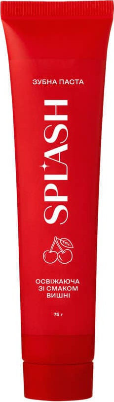 Зубная паста Splash освежающая со вкусом вишни 75 г фото 2