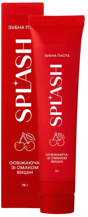 Зубная паста Splash освежающая со вкусом вишни 75 г