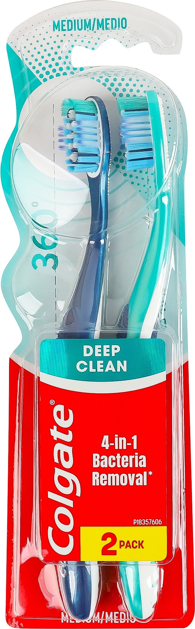 Зубна щітка Colgate 360 Суперчистота всієї ротової порожнини 2 шт. 1