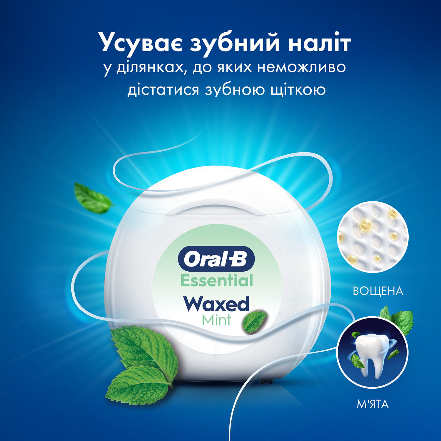 Зубная нить Oral-B Essential мятная 50 м фото 4