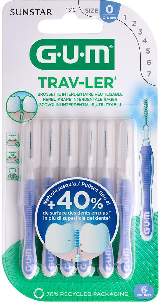 Зубная щетка межзубная GUM TravLer 6 шт. фото 10