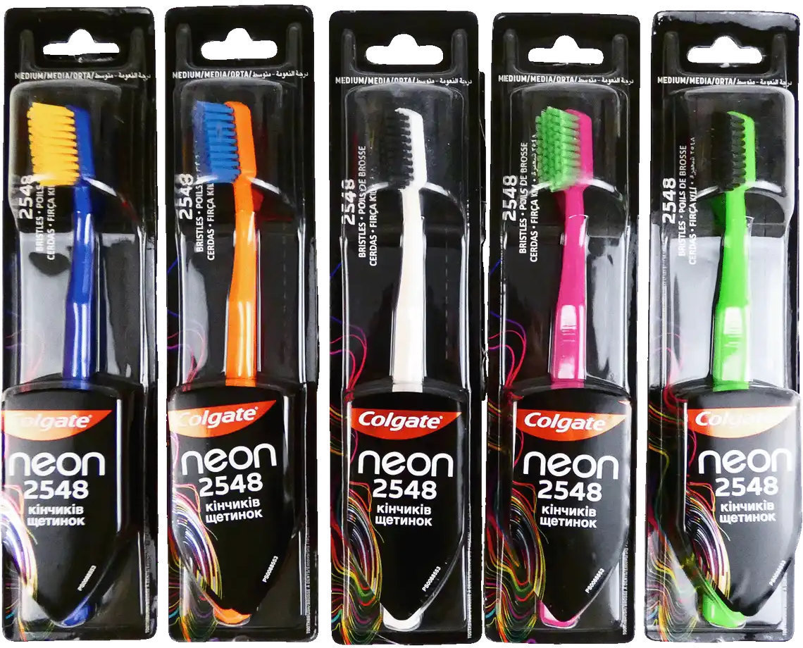 Зубная щетка Colgate Neon средней жесткости 1 шт. (в ассортименте) фото 1