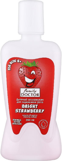 Ополіскувач для рота Family Doctor Bright Strawberry 360 мл