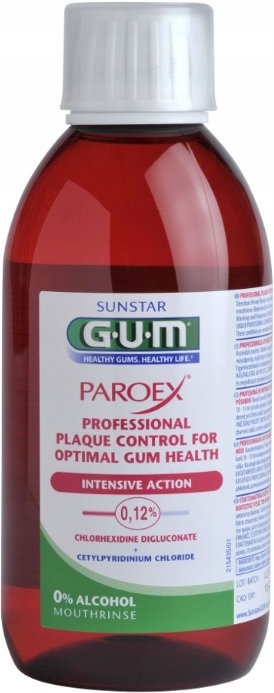 Ополіскувач для рота GUM Paroex 0.12 % із хлоргексидином 300 мл фото 1