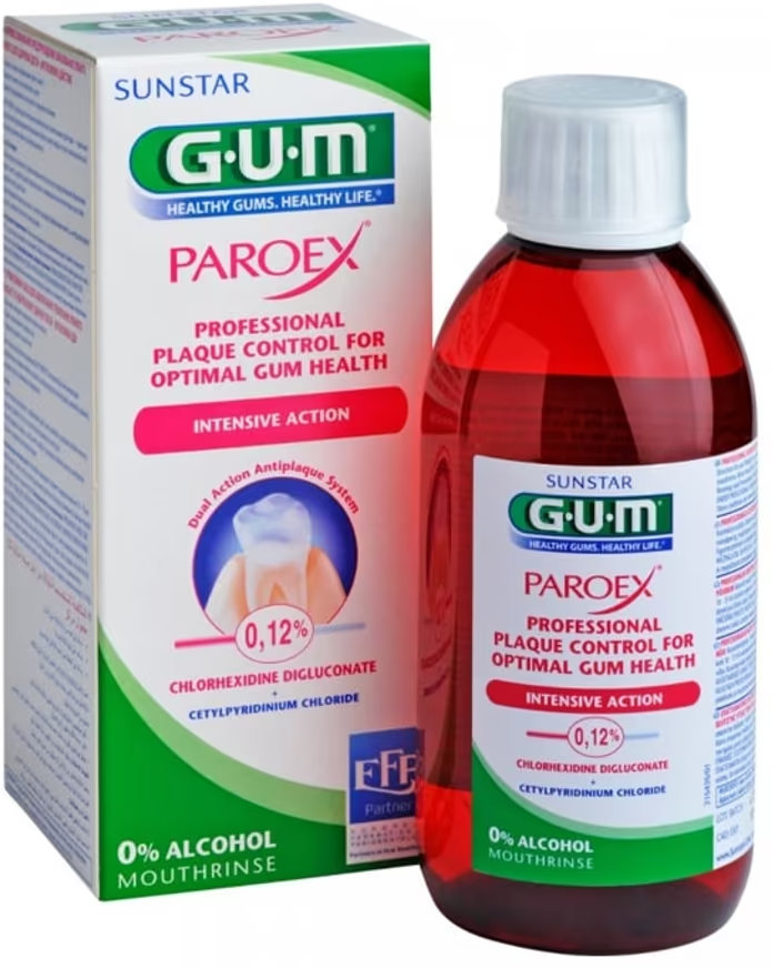 Ополіскувач для рота GUM Paroex 0.12 % із хлоргексидином 300 мл