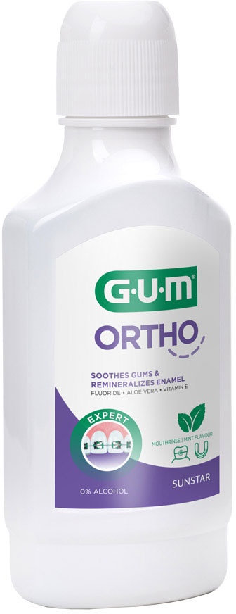 Ополіскувач для рота GUM Ortho Профілактика карієсу і захисту ясен 300 мл