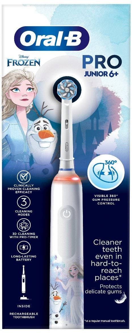 Електрична зубна щітка Oral-B Pro Junior Крижане серце 1 шт. фото 1