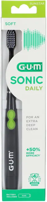 Електрична зубна щітка GUM Sonic Daily чорна