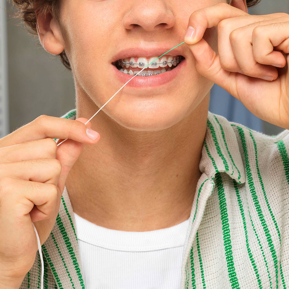 Зубная нить GUM Ortho ортодонтическая фото 5