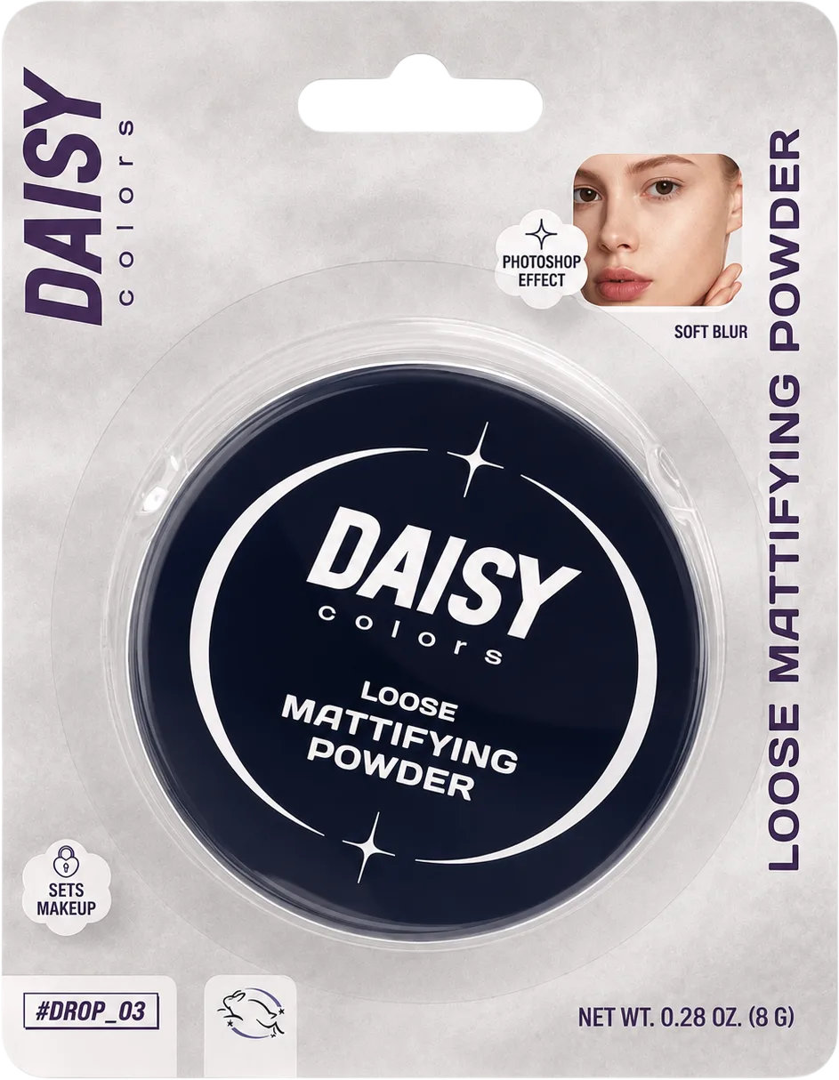 Пудра для обличчя Daisy Colors Loose Mattifying Powder Transparent 8 г