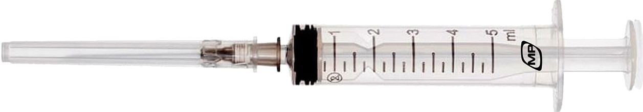 MedPlast шприц 3-комп., 5 мл 22G* 1 1/2 0,7*38 фото 1