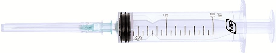 MedPlast шприц 3-комп., 10 мл 21G* 1/2 0,8*38