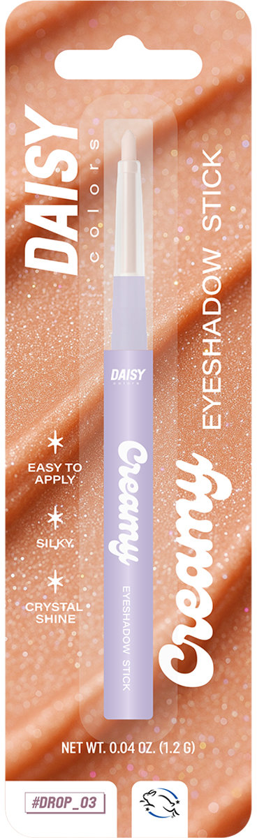 DAISY COLORS Тіні у стіку Creamy shine Eyeshadow Stick 02 (Blister) 1