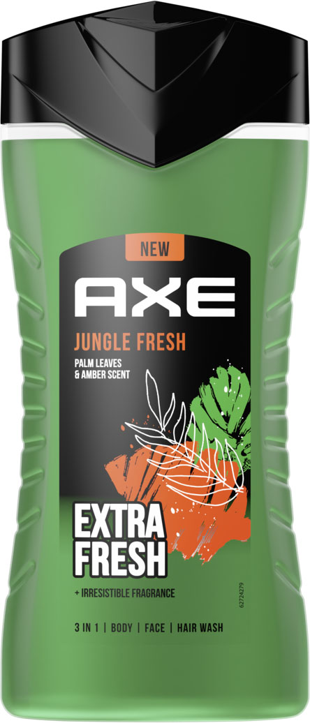Гель для душу та шампунь AXE Jungle Fresh 250 мл 5