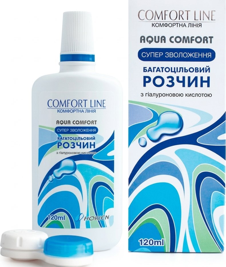Розчин багатофункціональний Comfort Line Aqua Comfort з гіалуроновою кислотою 120 мл