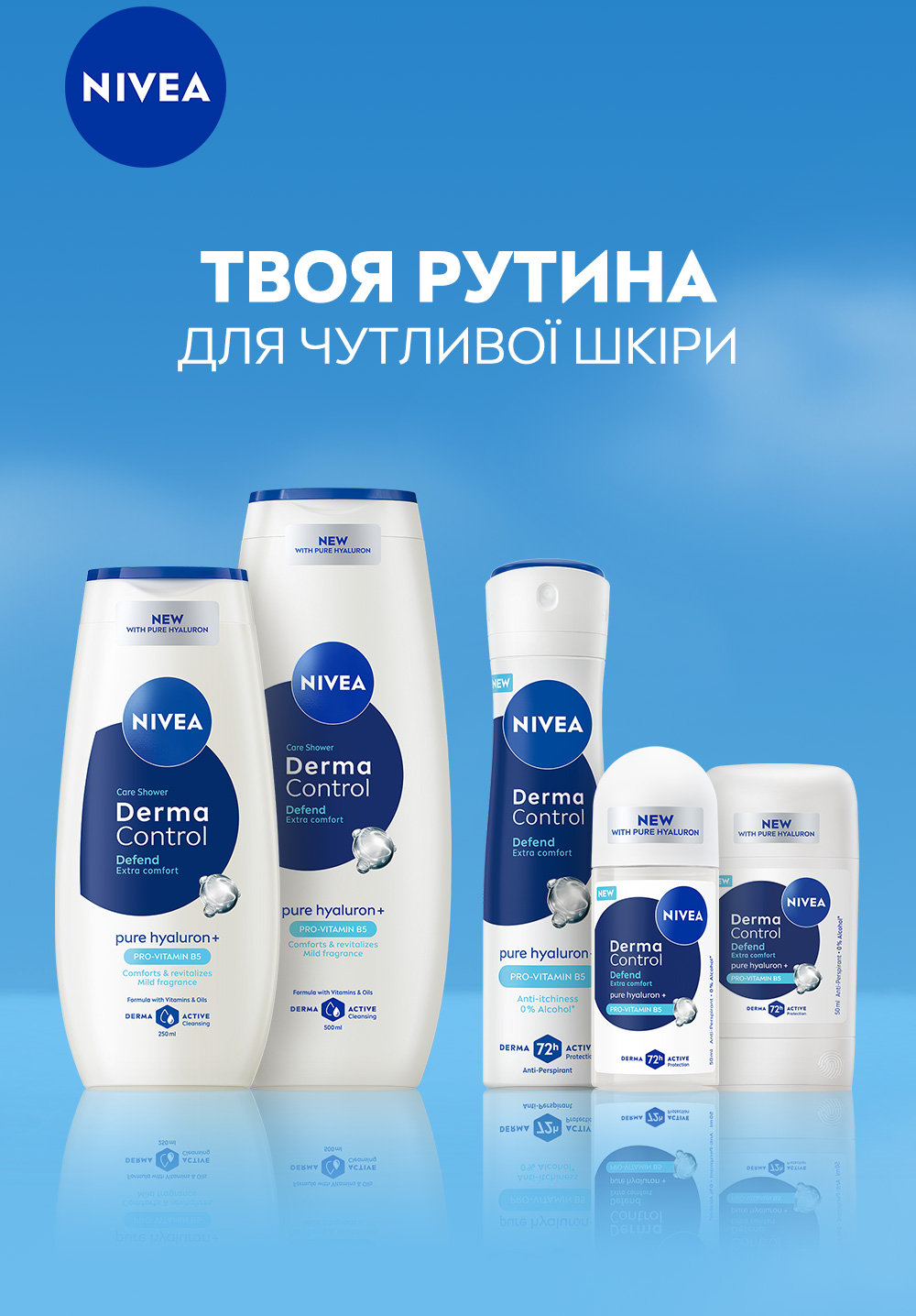 Гель-уход для душа NIVEA Дерма контроль. Защита и экстракомфорт 250 мл фото 7