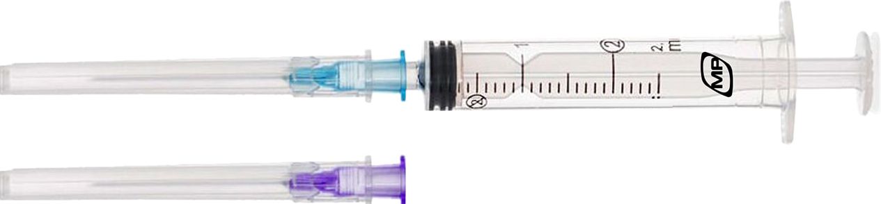 MedPlast шприц 3-комп., 2 мл 23G* 1 1/4 0,6*32