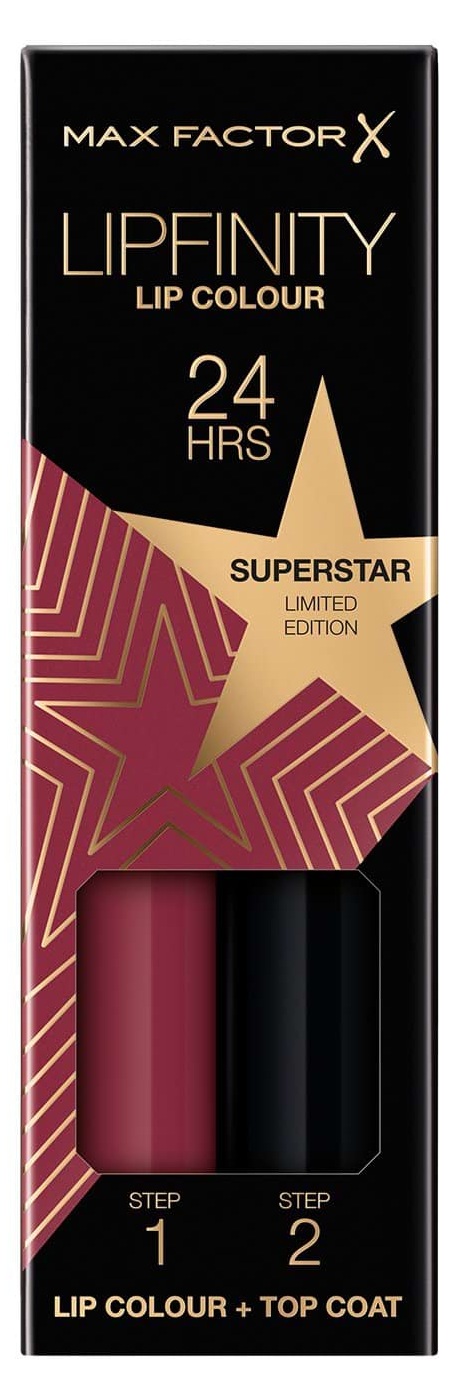 Помада стійка Max Factor LIPFINITY 2 STEP 86 SUPERSTAR 2.3 мл+1.9 г 3