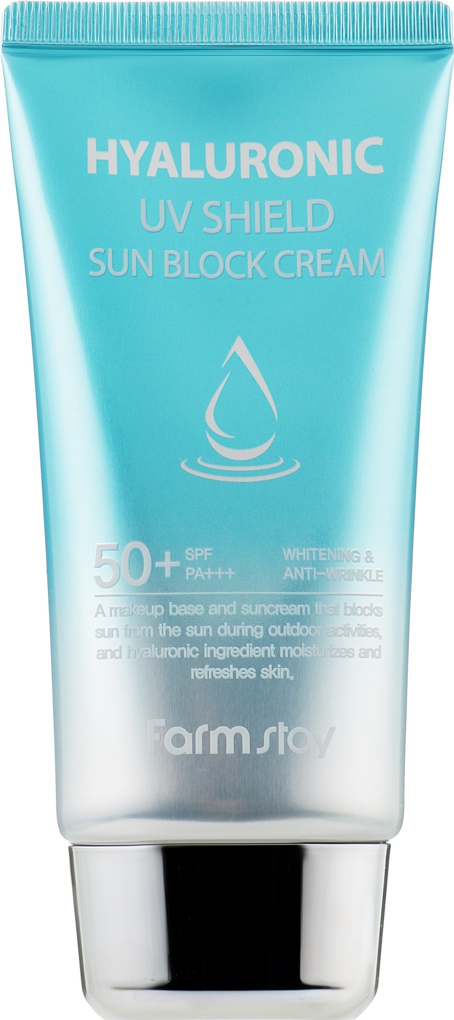 Крем для лица FarmStay Hyaluronic Acid SPF50+ солнцезащитный увлажнение и упругость 60 г