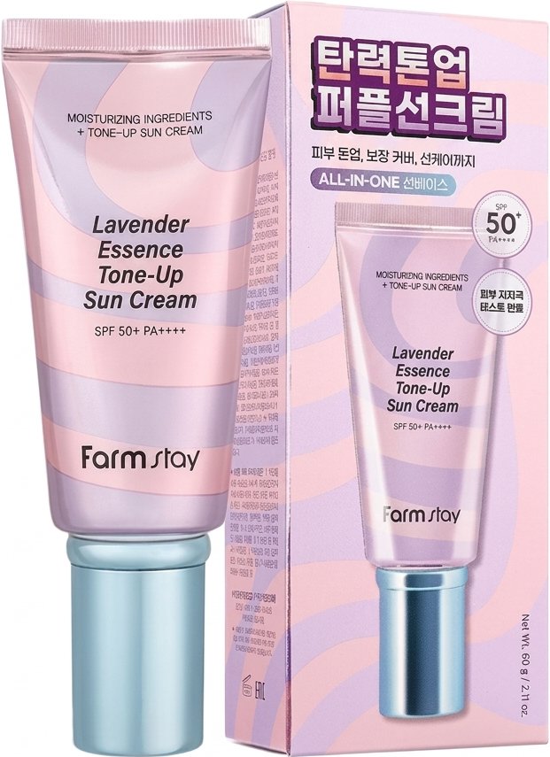 Крем для лица FarmStay Lavender SPF50+ солнцезащитный повышение упругости 60 г