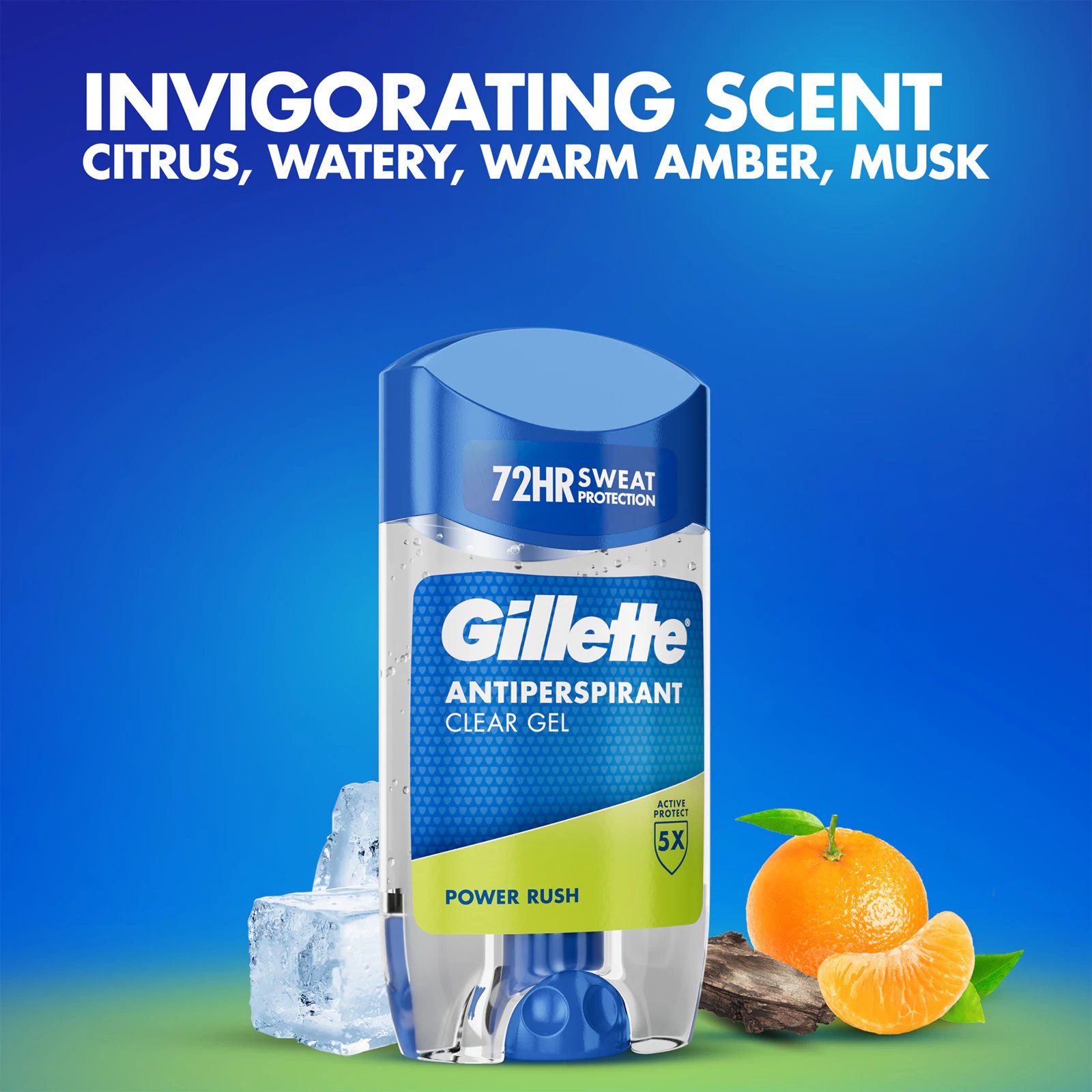Антиперспірант-стік Gillette Power Rush 70 мл фото 5