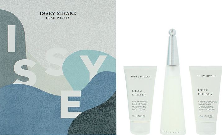 Набір парфумований Issey Miyake L'eau d'Issey (туалетна вода 50 мл + лосьйон для тіла 50 мл + гель для душу 50 мл) фото 2