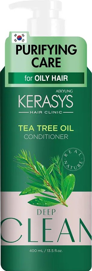 KeraSys Real Natural Кондиціонер для волосся Purifying Tea Tree Oil, 400 мл