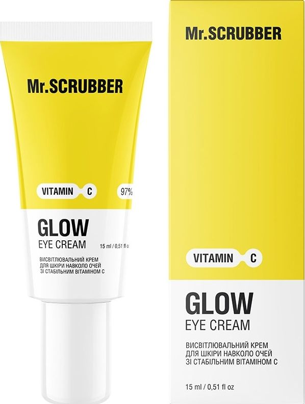 Крем для шкіри навколо очей Mr.Scrubber Glow висвітлювальний зі стабільним Vitamin C 15 мл 6