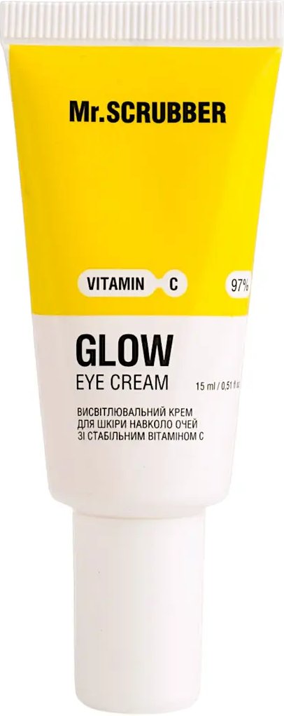 Крем для шкіри навколо очей Mr.Scrubber Glow висвітлювальний зі стабільним Vitamin C 15 мл фото 1