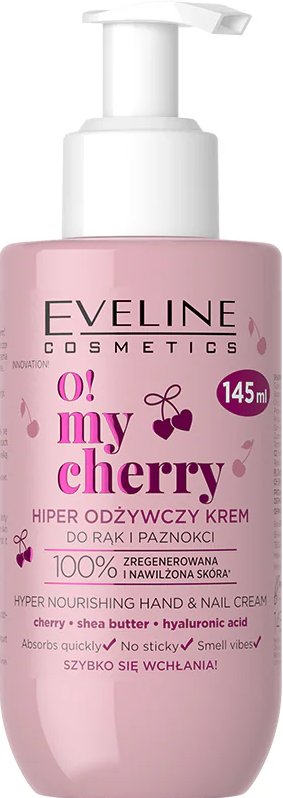 Крем для рук і нігтів Evelinе О! My Сherry гіперживильний 145 мл фото 9