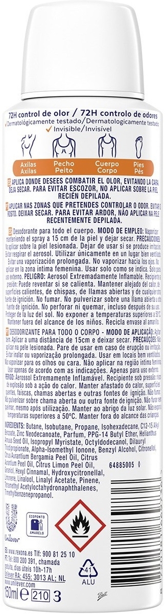 Дезодорант спрей Rexona Whole Body Fresh Citrus 150 мл