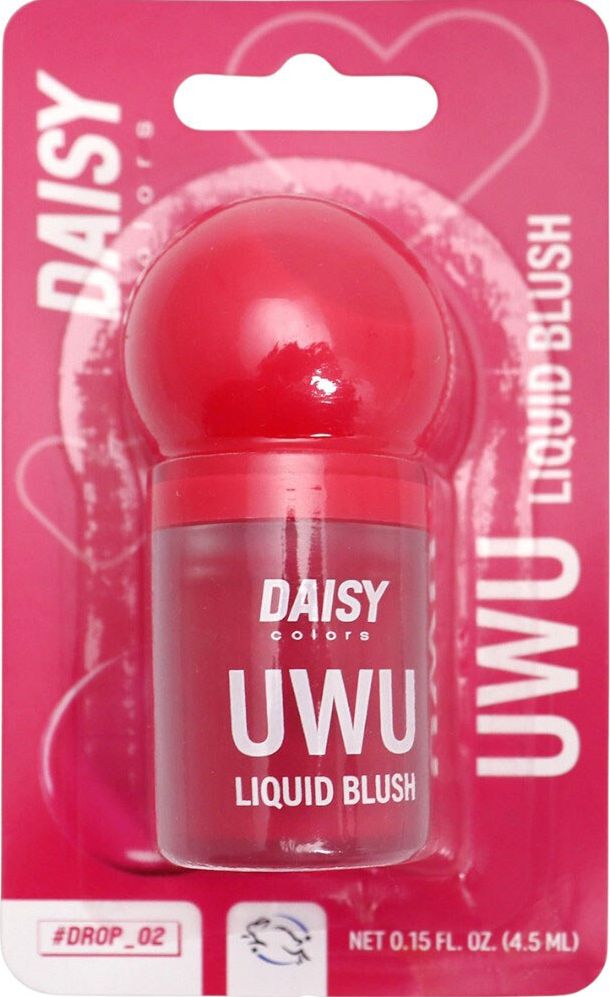 DAISY COLORS Рідкі румʼяна для обличчя Uwu Liquid Blush 02 (Blister) 1
