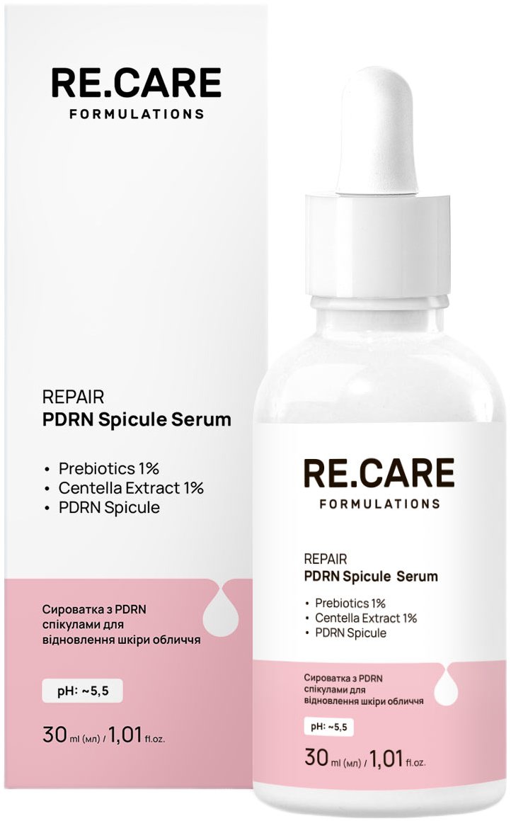 Сироватка RE.CARE PDRN Spicule Serum для відновлення шкіри обличчя 30 мл фото 1