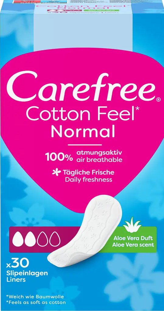 Carefree прокладки щоденні Transpirable Aloe, 30 штук 1