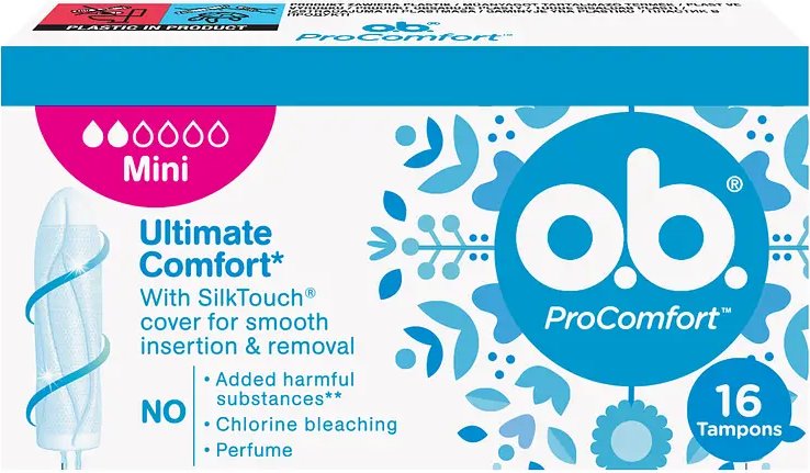 Тампони O.B. Procomfort 16 Tampons Mini 16 шт. 4