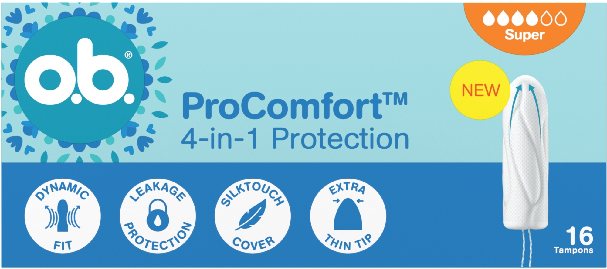 Тампони O.B. ProComfort Super 16 шт. 13
