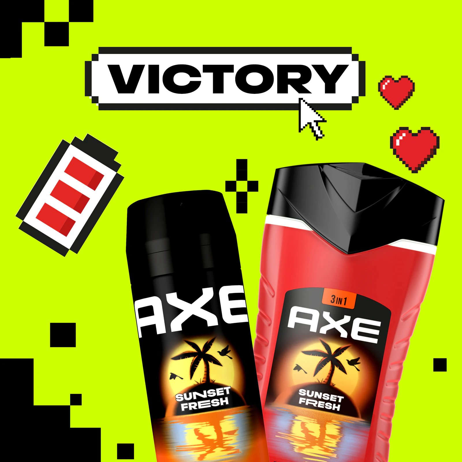 AXE гель для душа и шампунь мужской Sunset Fresh, 250мл фото 3