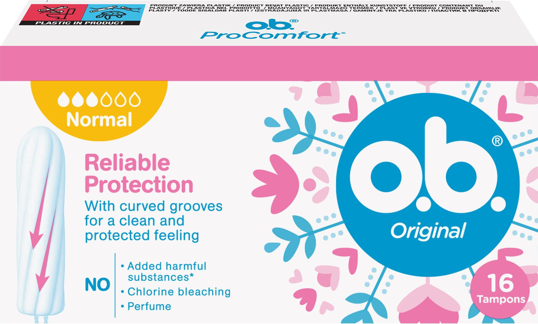 Тампони гігієнічні o.b. Original Normal 16 шт.