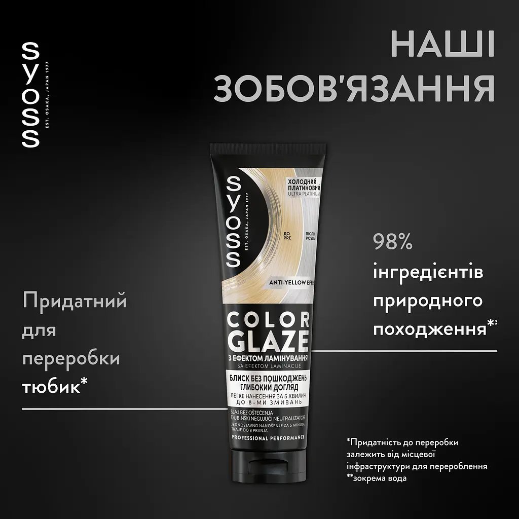 Бальзам тонуючий Syoss Color Glaze відтінок Холодний Платиновий 130 мл фото 2