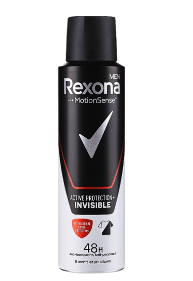Rexona Men дезодорант спрей Невидимий на чорному і білому одязі, 200мл