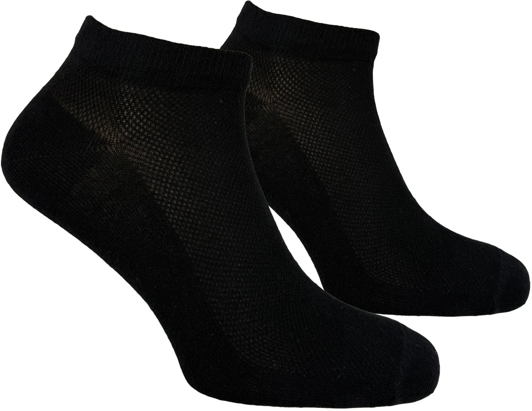 Носки женские Premier Socks короткие сетка + ажур по стопе черные р.23-25