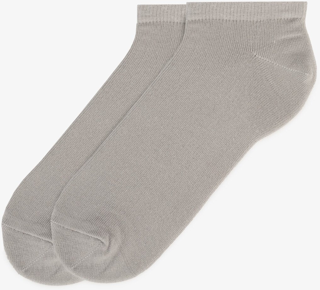 Шкарпетки чоловічі Premier Socks короткі рубчик світло-сірі р.25