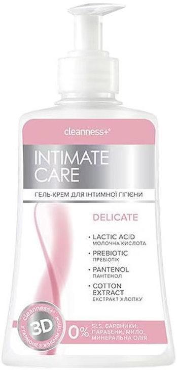 Гель-крем для інтимної гігієни Cleanness+ Intimate Care делікатний 310 г