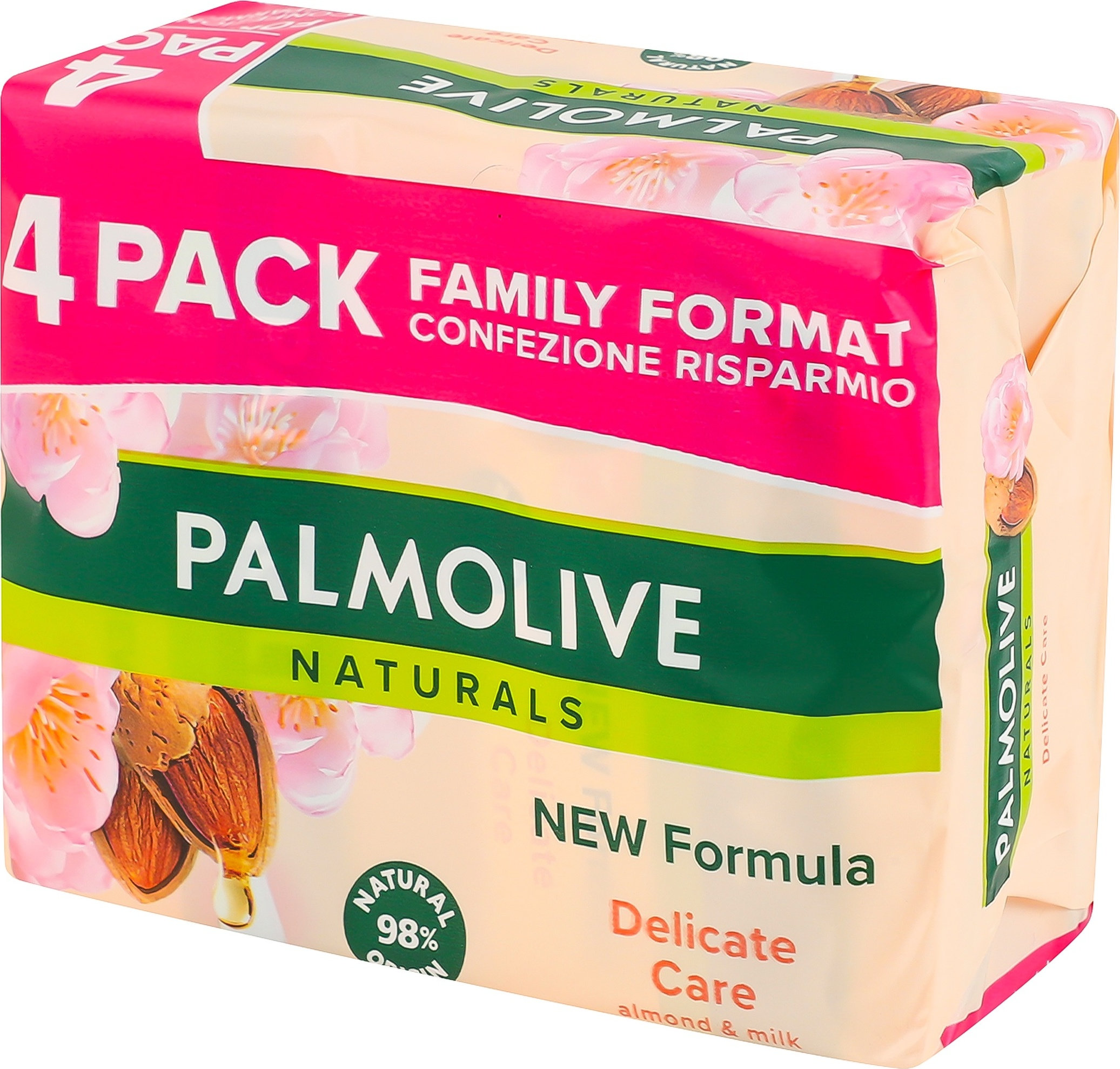 Мыло твердое Palmolive Naturals миндаль и молочко 4 шт. х 90 г фото 2