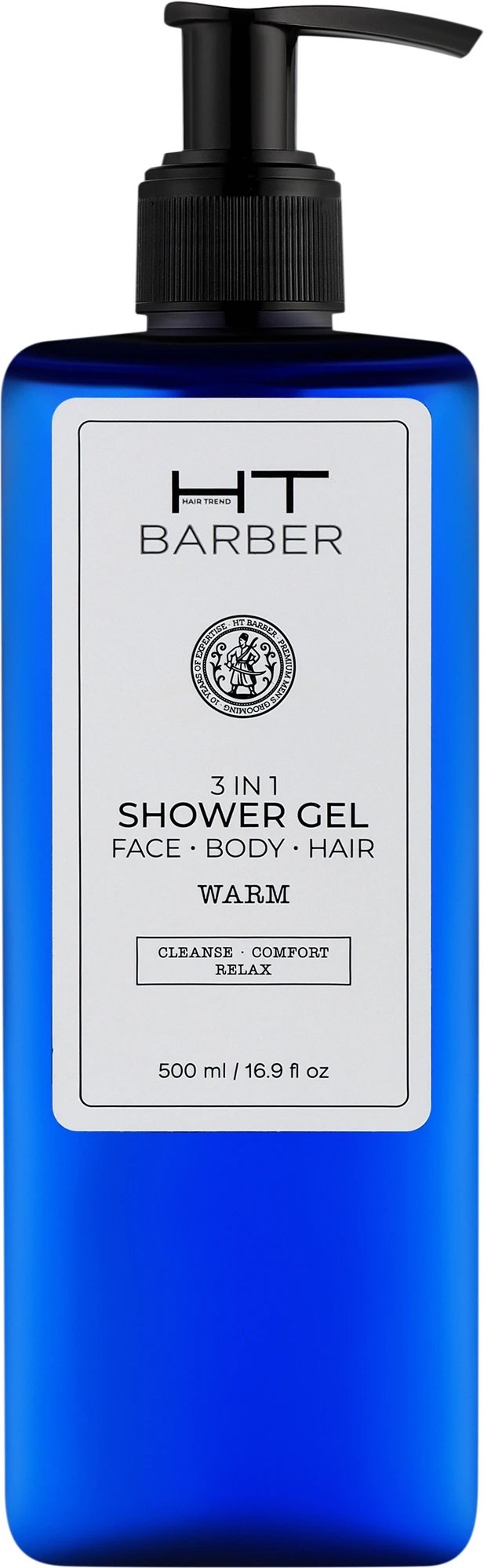 Гель Hair Trend Barber Warm 3 в 1 для обличчя, тіла та волосся 500 мл 2