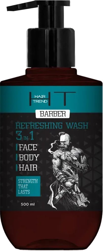 Гель Hair Trend 3 в 1 для обличчя, тіла та волосся освіжаючий 500 мл 1