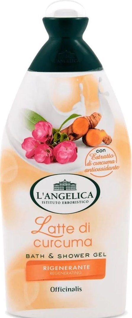 Гель для ванни та душу L'ANGELICA Supreme Care відновлюючий з молочком куркуми, 500 мл 1