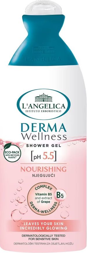 Гель для ванны и душа L'ANGELICA Wellness питания, 250 мл фото 1